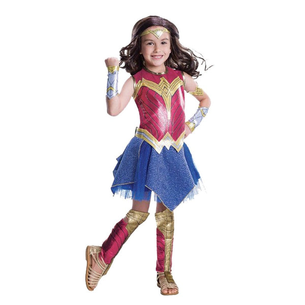 2017 Movie Wonder Woman  Diana Princess Cosplay Dress For Kids