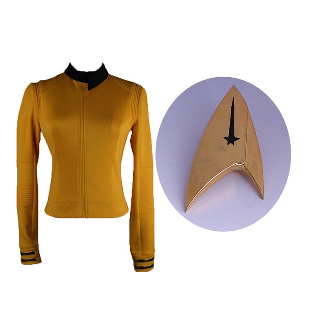 Star treks Discovery Season 2 Costume Female Commander Uniform with Badge Woman Cosplay Costume