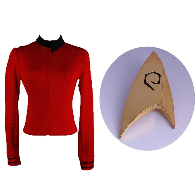 Star treks Discovery Season 2 Costume Female Commander Uniform with Badge Woman Cosplay Costume