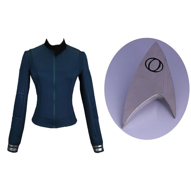 Star treks Discovery Season 2 Costume Female Commander Uniform with Badge Woman Cosplay Costume
