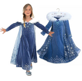 Aisha Dress Girl Anna Princess Skirt Dress Cosplay Costume For Kids