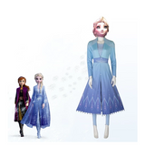 Snow Adult Elsa Dress Costume Halloween Cosplay Elsa Anna Costume Princess Ice Queen Elsa Outfit Full Set