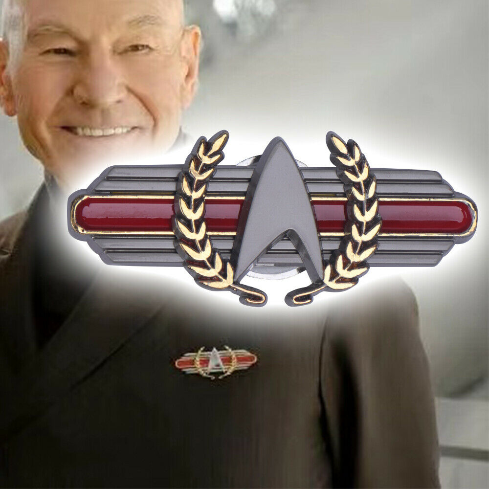 Star Trek Picard 2 Admiral Magnet Badge Pin Starfleet Brooches Accessories Props