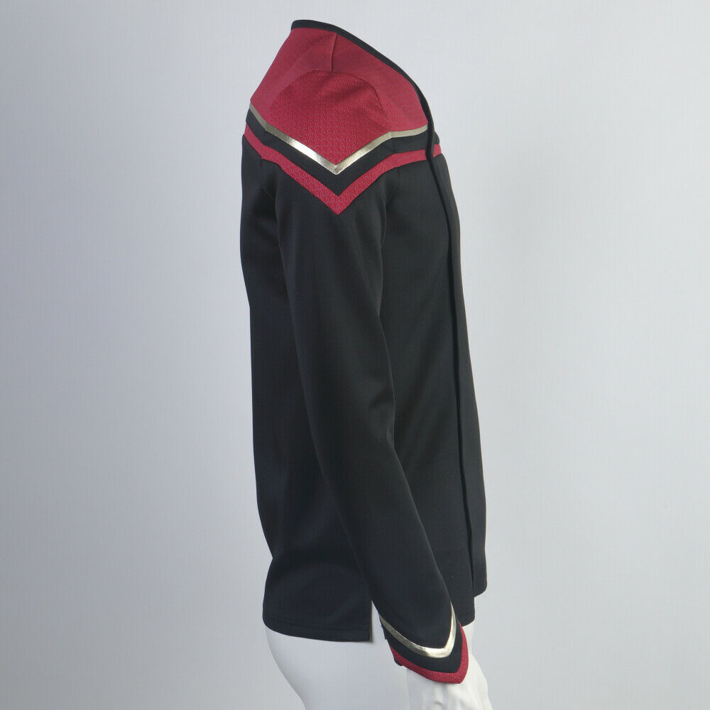 Star Trek Picard 2 Captain Admiral Red Uniforms Cosplay Starfleet Shirt Costumes