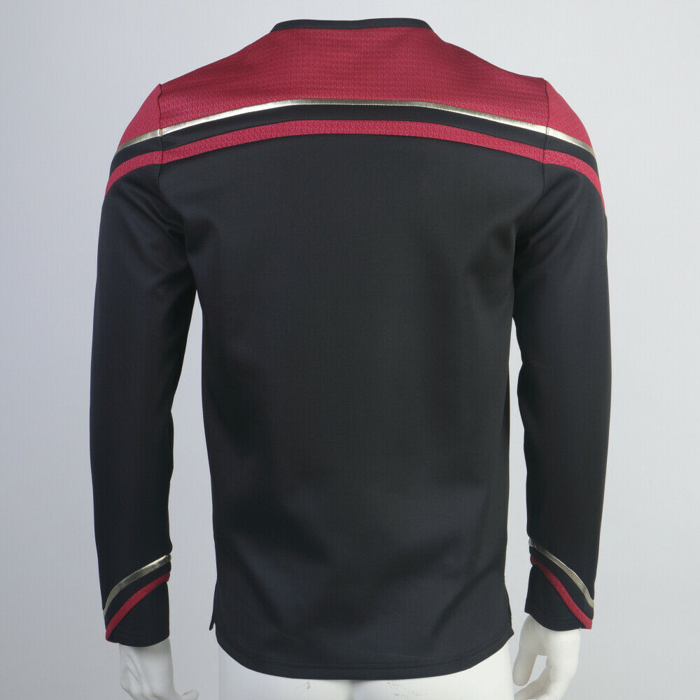 Star Trek Picard 2 Captain Admiral Red Uniforms Cosplay Starfleet Shirt Costumes