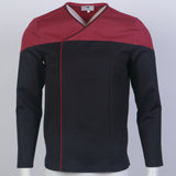 Star Trek Picard  Command Red Uniform Cosplay Starfleet Gold Blue Top Shirts Costume