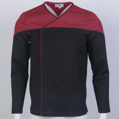 Star Trek Picard  Command Red Uniform Cosplay Starfleet Gold Blue Top Shirts Costume