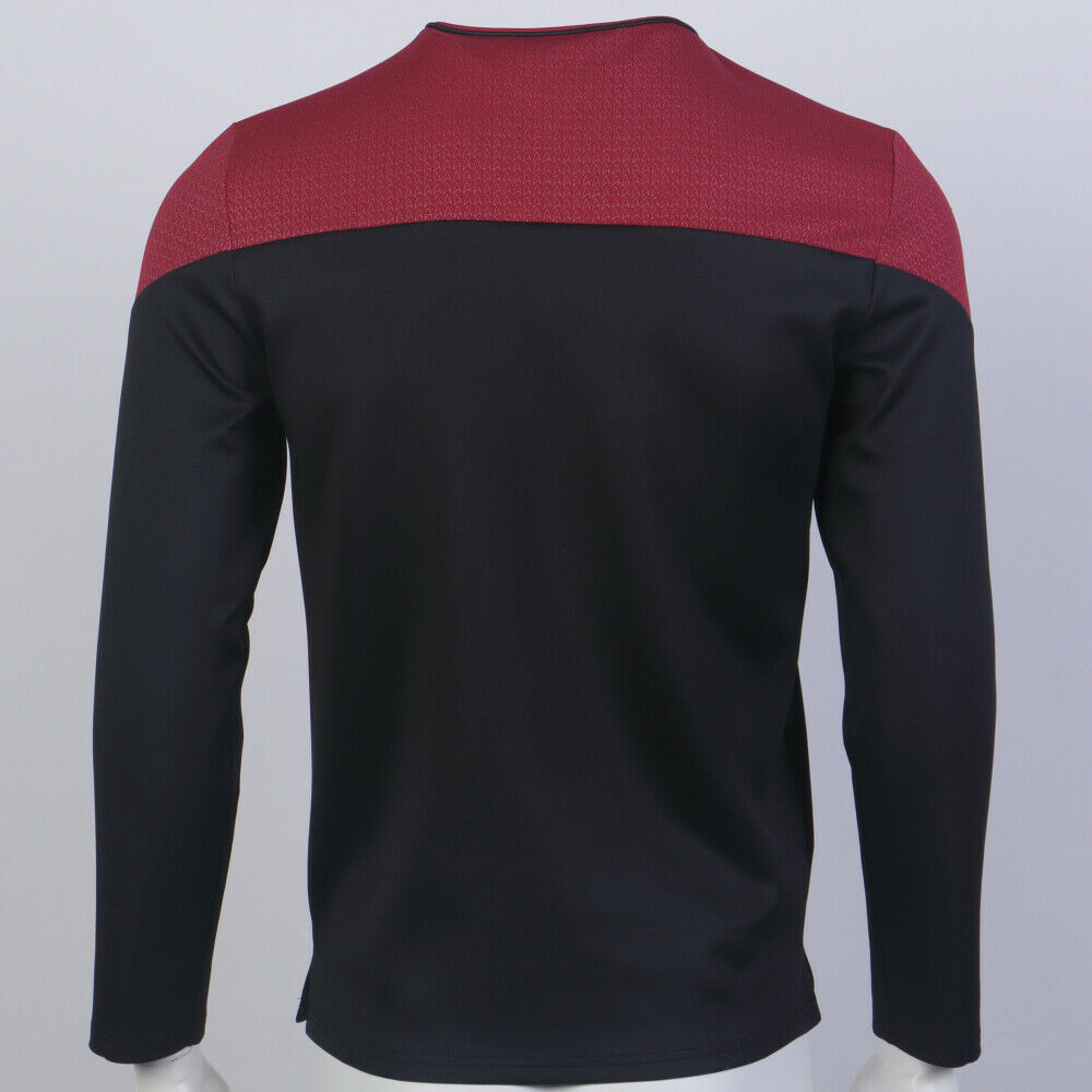 Star Trek Picard  Command Red Uniform Cosplay Starfleet Gold Blue Top Shirts Costume