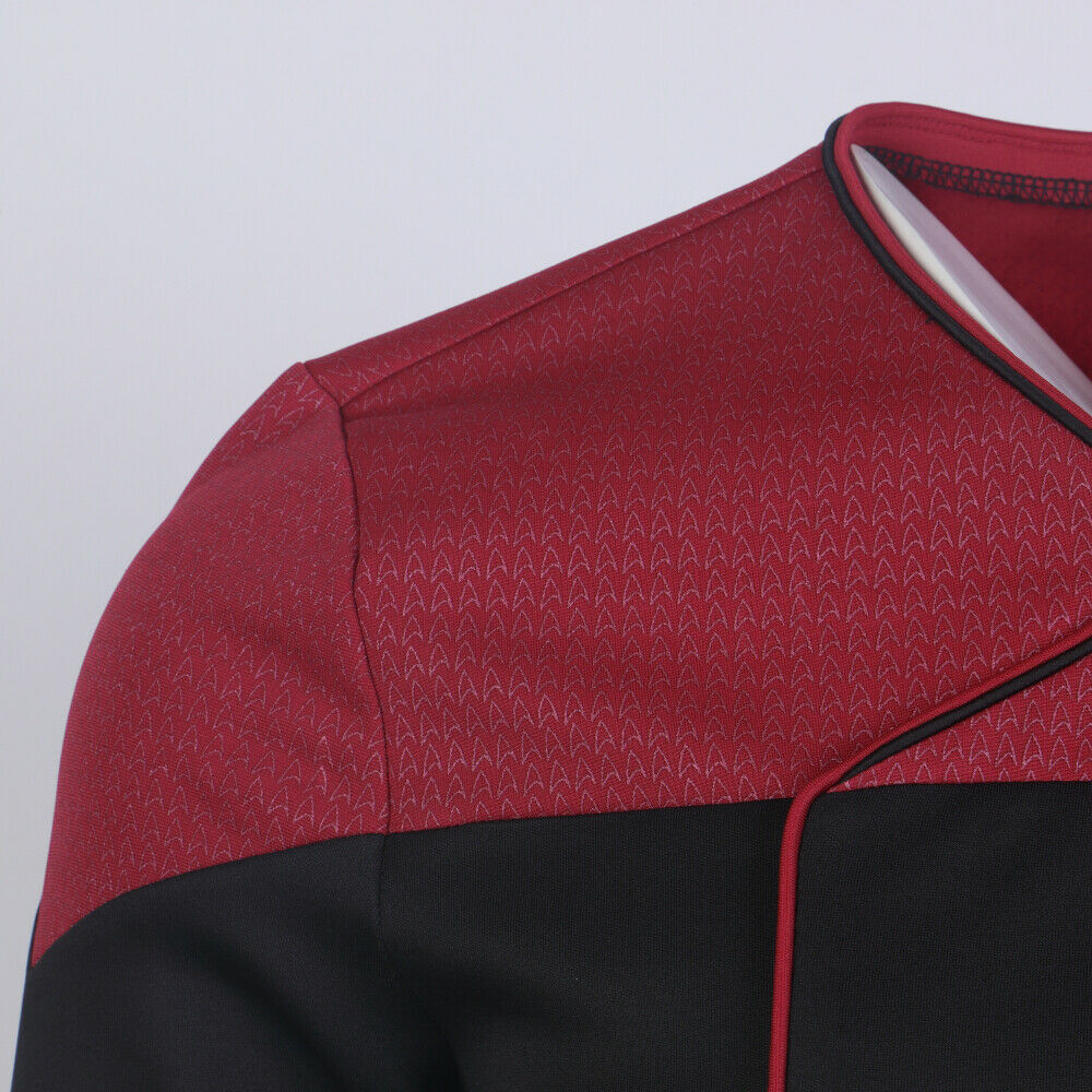 Star Trek Picard  Command Red Uniform Cosplay Starfleet Gold Blue Top Shirts Costume