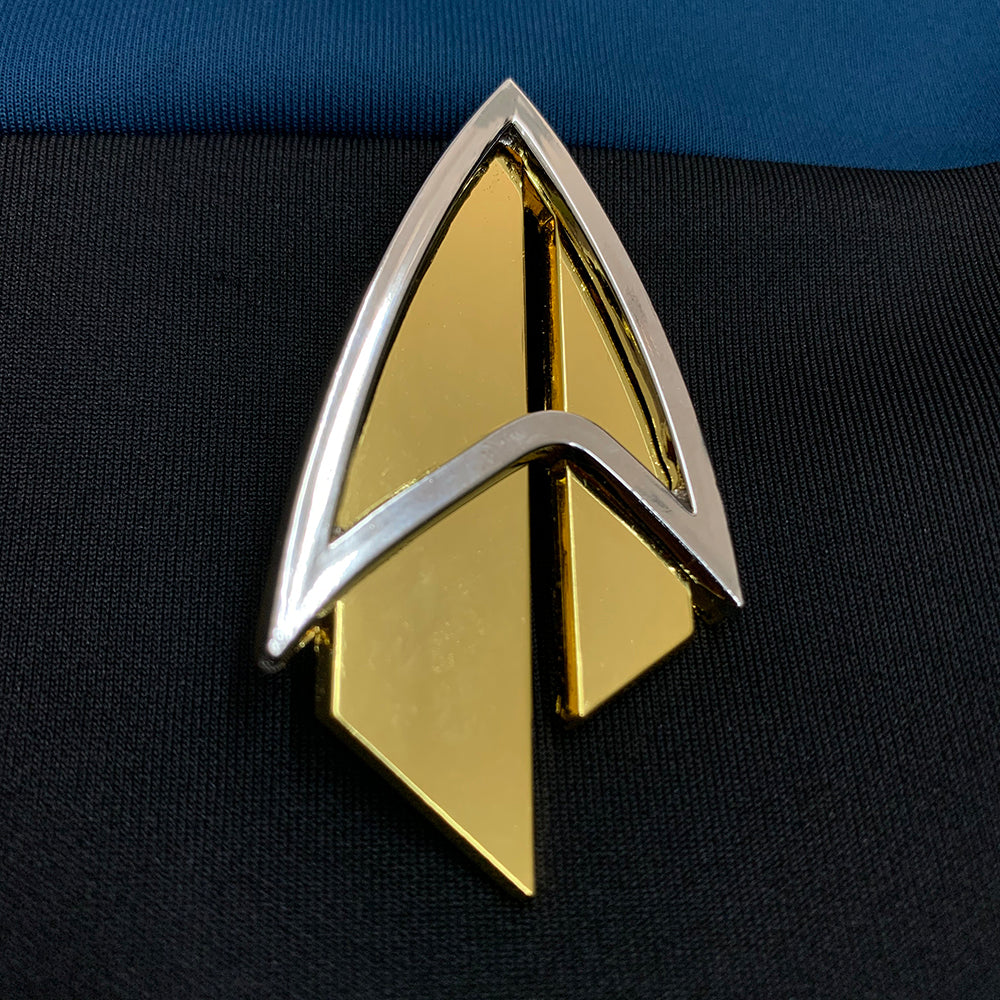 Star Trek Picard Admiral JL Pin The Next Generation Communicator Pin Brooches Halloween Cosplay Props