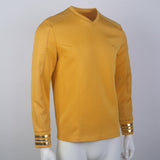 Star Trek Strange New Worlds Captain Pike Gold Uniforms Startfleet Blue Red Top Shirts