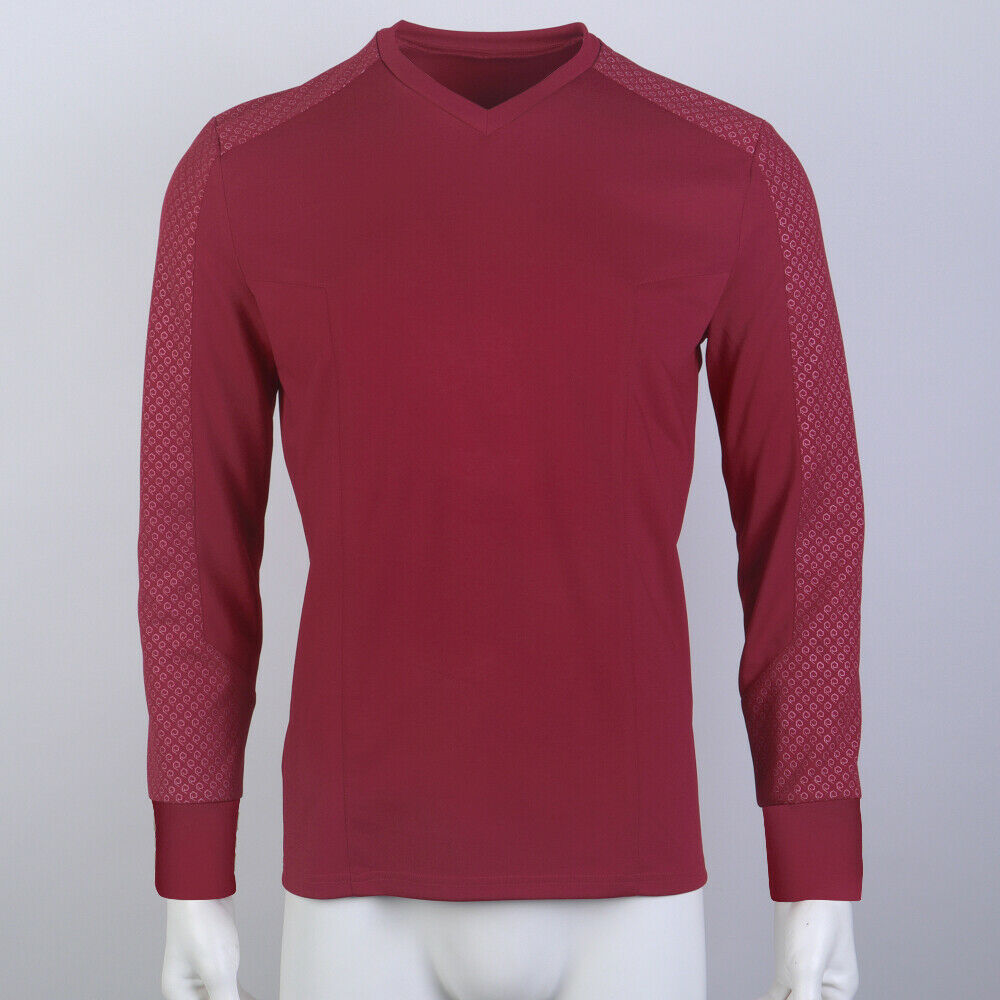 Star Trek Strange New Worlds Captain Pike Gold Uniforms Startfleet Blue Red Top Shirts