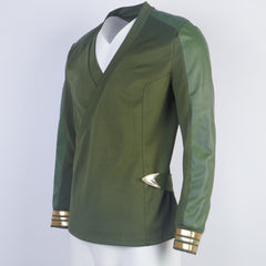 Star Trek Strange New Worlds Captain Pike Green Uniforms Starfleet Top Shirts Costumes