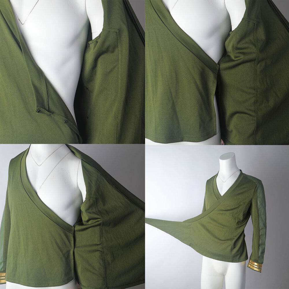 Star Trek Strange New Worlds Captain Pike Green Uniforms Starfleet Top Shirts Costumes