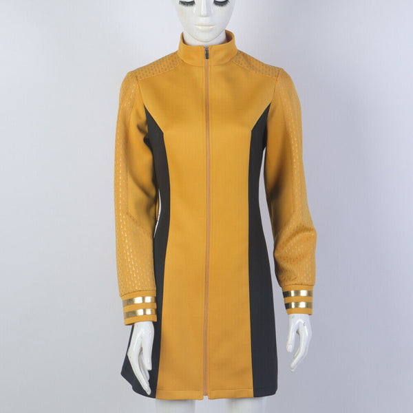 Star Trek Strange New Worlds Cosplay Number One Gold Blue Red Dress Starfleet Uniforms