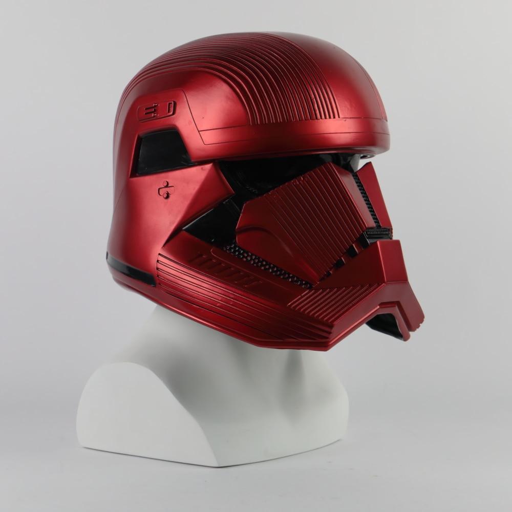 SW 9 The Rise of Skywalker Sith Trooper Red Helmet Halloween Cosplay Prop