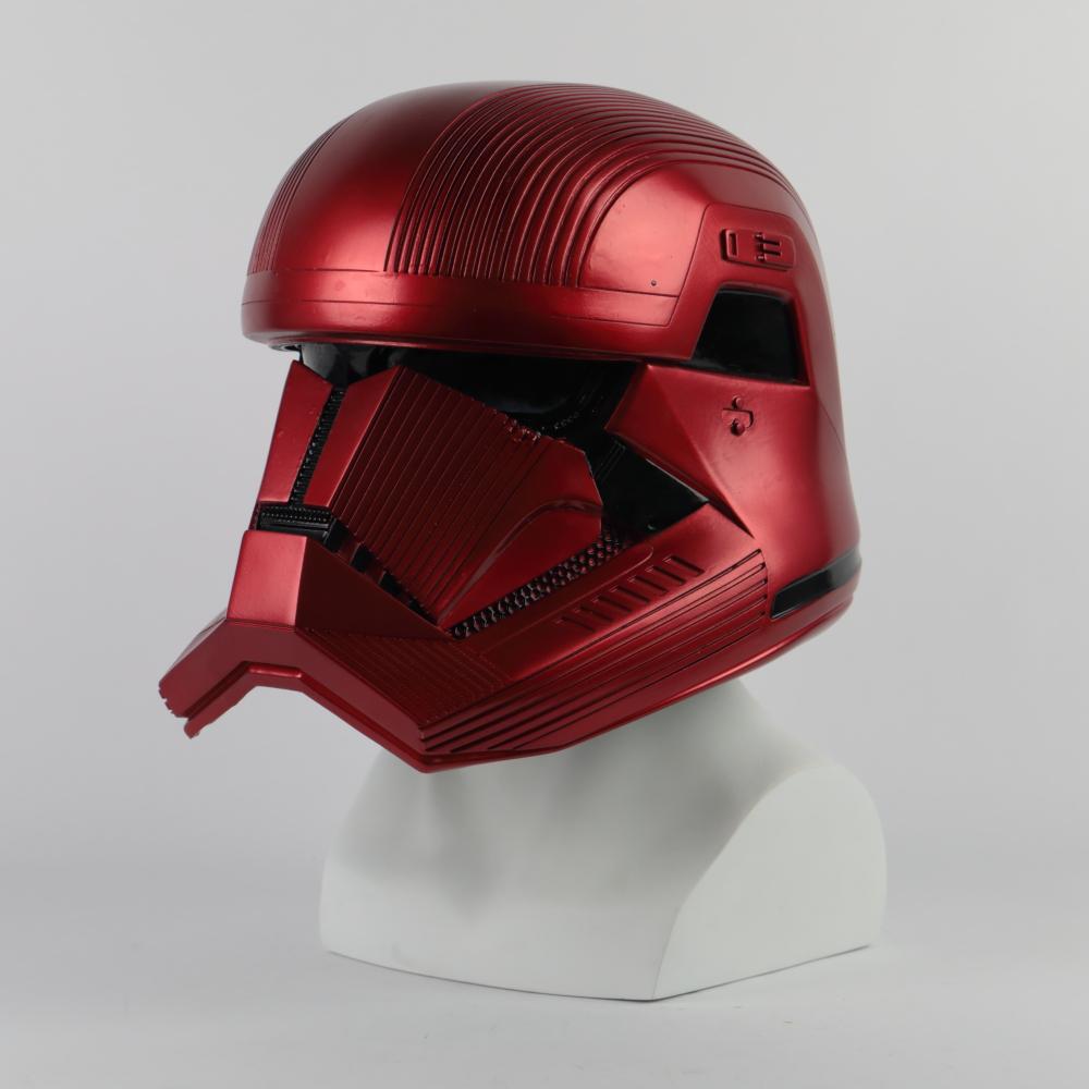SW 9 The Rise of Skywalker Sith Trooper Red Helmet Halloween Cosplay Prop