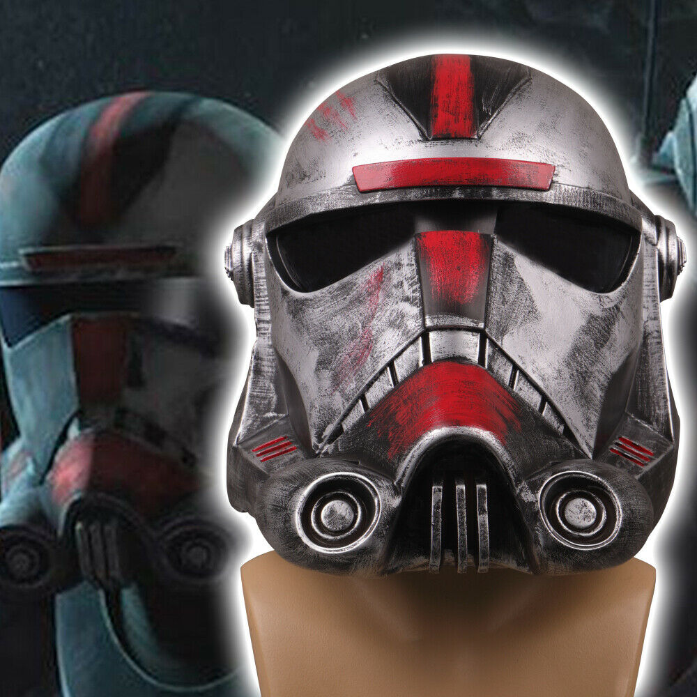 SW Helmet The Bad Batch Hunter PVC Helmet Halloween Cosplay Adult Masquerade Props