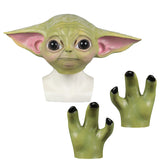 SW The Mandalorian Baby Yoda  Cosplay Helmet Glove Halloween Props