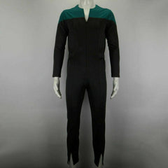 Cosermart Star Trek Deep Space Nine Blue Uniform Jumpsuit Cosplay Adult Male Costumes