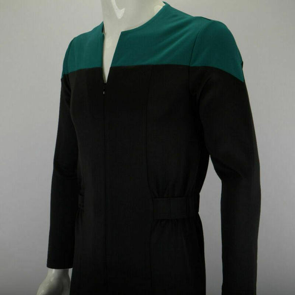 Cosermart Star Trek Deep Space Nine Blue Uniform Jumpsuit Cosplay Adult Male Costumes New