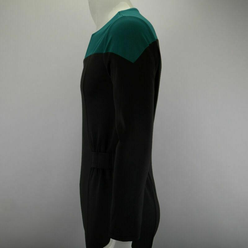 Cosermart Star Trek Deep Space Nine Blue Uniform Jumpsuit Cosplay Adult Male Costumes