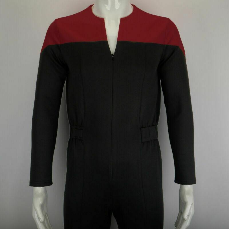 Cosermart Star Trek Deep Space Nine Commander Sisko Duty Uniform Jumpsuit Cosplay Costumes