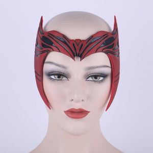 Scarlet Witch Cosplay Crown Headpiece Women Helmet Mask Props PVC