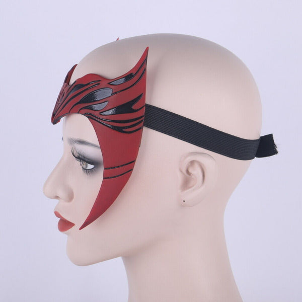 Wanda Vision Scarlet Witch Cosplay Crown Headpiece Women Helmet Mask Props PVC