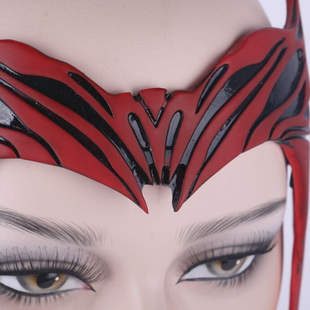 Scarlet Witch Cosplay Crown Headpiece Women Helmet Mask Props PVC
