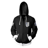 Shingeki no Kyojin Costume Coat Legion Battler Sweater shirt Zipper Hoodie