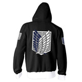 Shingeki no Kyojin Costume Coat Legion Battler Sweater shirt Zipper Hoodie