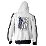 Shingeki no Kyojin Costume Coat Legion Battler Sweater shirt Zipper Hoodie