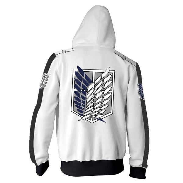CostumeBuy Attack on Titan Cosplay Jacket Shingeki no Kyojin Costume Coat Legion Battler Sweater shirt Zipper Hoodie 5XL