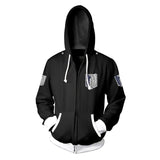 Shingeki no Kyojin Costume Coat Legion Battler Sweater shirt Zipper Hoodie