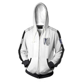 Shingeki no Kyojin Costume Coat Legion Battler Sweater shirt Zipper Hoodie