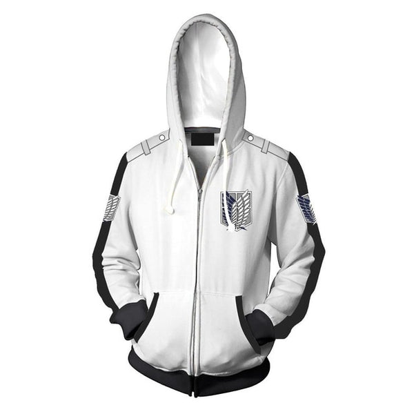 CostumeBuy Attack on Titan Cosplay Jacket Shingeki no Kyojin Costume Coat Legion Battler Sweater shirt Zipper Hoodie 5XL