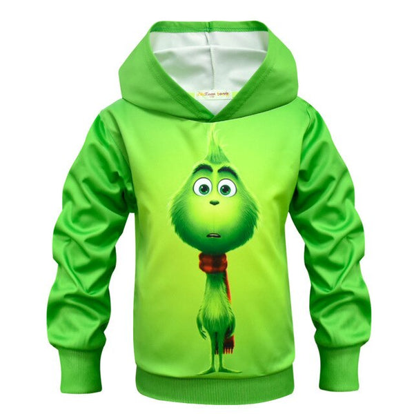 2019 The Grinch Cosplay Costume Sweater Zipper Hoodie