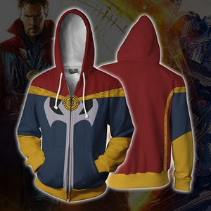 Doctor Strange Costume Sweatshirts Cosplay men women Sweater clothing 3D Printed Hoodie zipper vest Jacket Coat 5XL