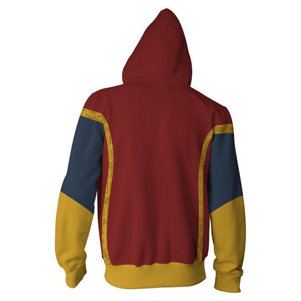 Doctor Strange Costume Sweatshirts Cosplay men women Sweater clothing 3D Printed Hoodie zipper vest Jacket Coat 5XL