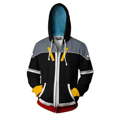 Video Game Theme Cosplay Unisex 3D Zip-up Hoodie Sweater Halloween Cosplay Game Costume