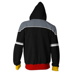 Video Game Theme Cosplay Unisex 3D Zip-up Hoodie Sweater Halloween Cosplay Game Costume