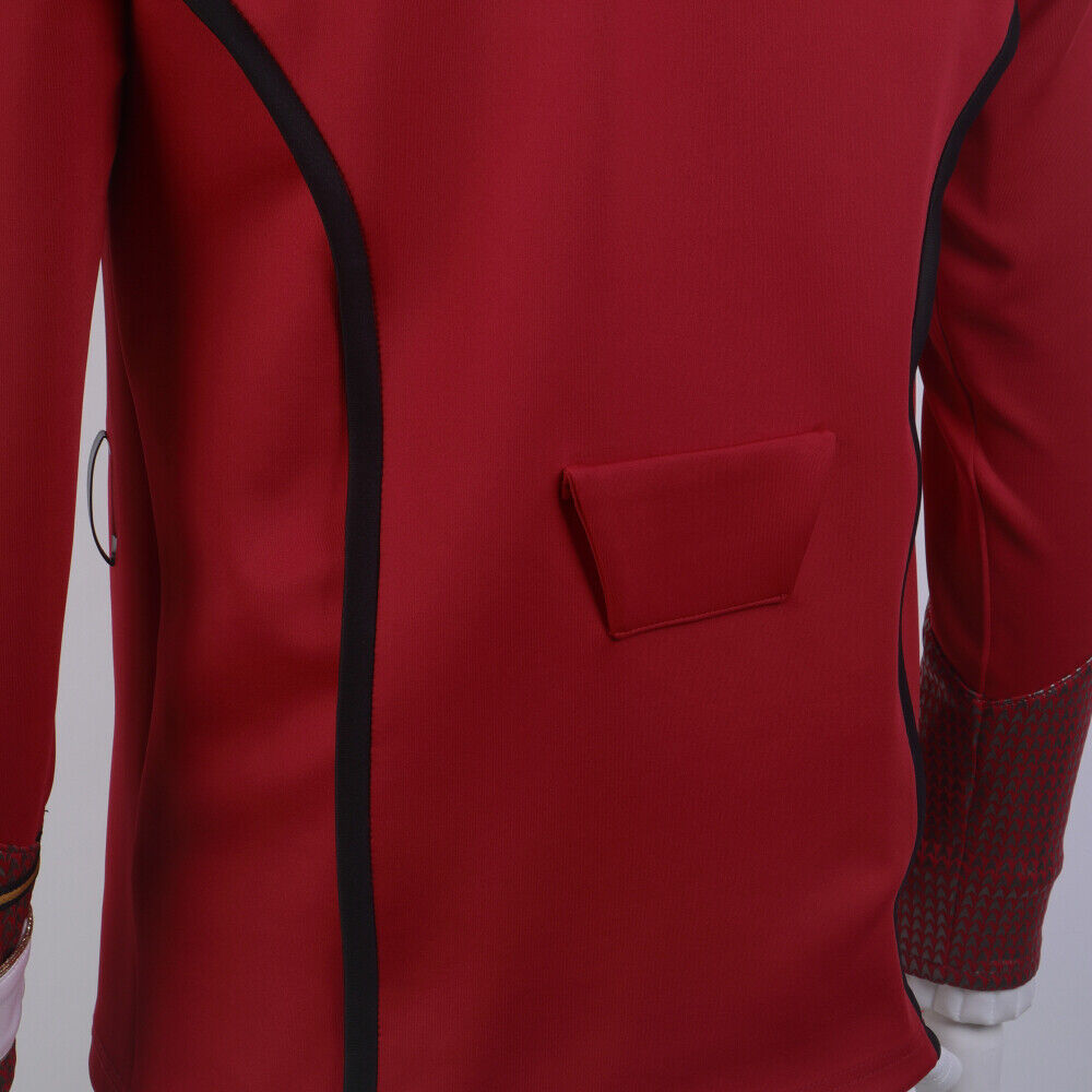 Star Trek Strange New Worlds Captain Pike Monster Maroon Jackets Undershirts Starfleet Uniforms
