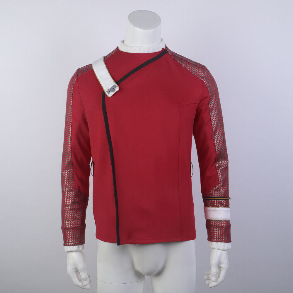Star Trek Strange New Worlds Captain Pike Monster Maroon Jackets Undershirts Starfleet Uniforms