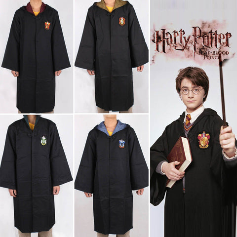 Cosplay Harry Potter Gryffindor/Hufflepuff/Slytherin/Ravenclaw Costume Robe Cape